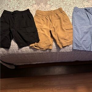 Sonoma Boy’s Cargo Shorts - Black, Tan, and Blue all included in price.